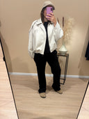 Veste suédine beige