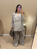 Ensemble blazer oversize taupe