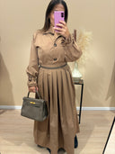 Ensemble Amna jupe et haut Camel