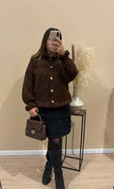 Gillet Emma chocco en laine