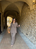 Tailleur choco (blazer oversize ou cintré)